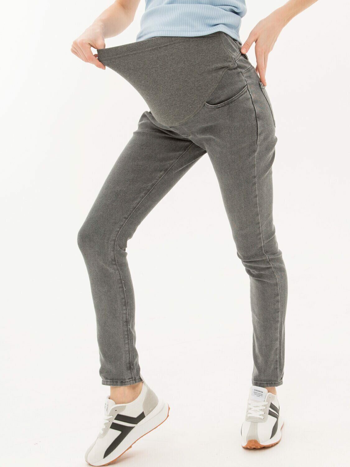 Euromama брюки джинс SKINNY - ем 3316-40, 42, антрацит
